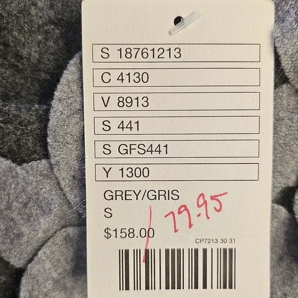 Anthropology gray white flower a frame dress - Picture 4 of 5